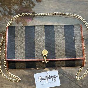 Authentic Vintage Fendi Pequin Wallet Organizer